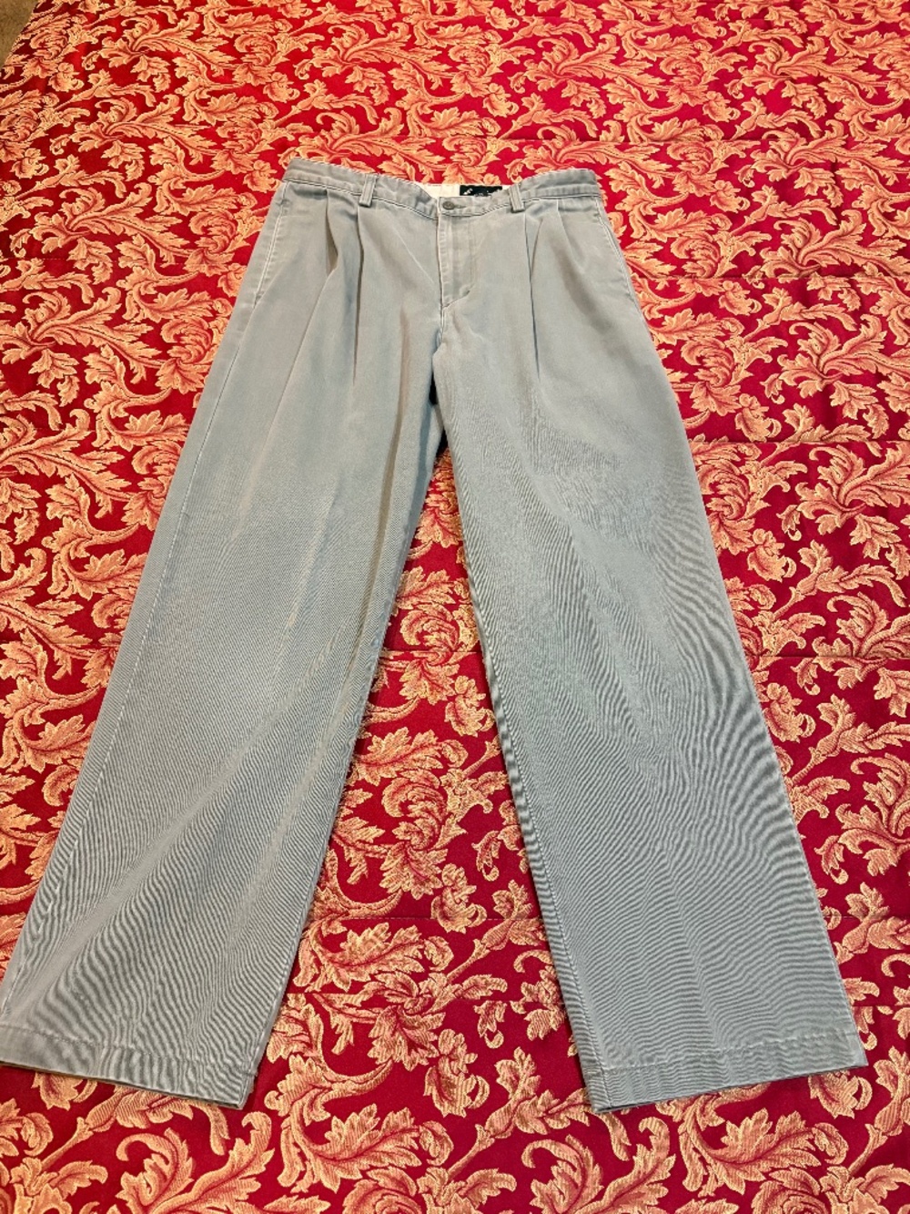 Eddie Bauer Green Wrinkle Resistant Men's Pants 34